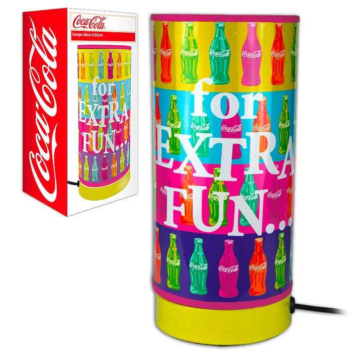 Lampe - Coca-cola - Multicolore - PVC et métal - Ampoule E14