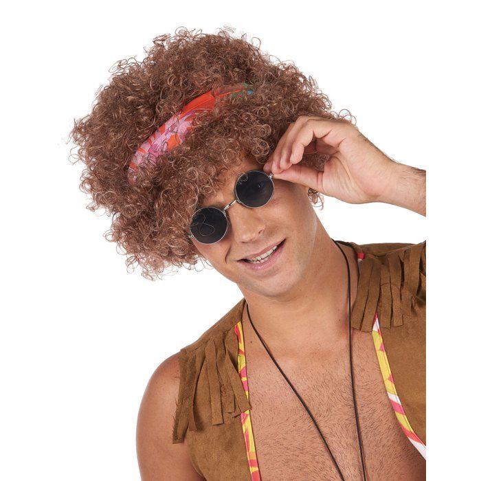 perruque homme hippie