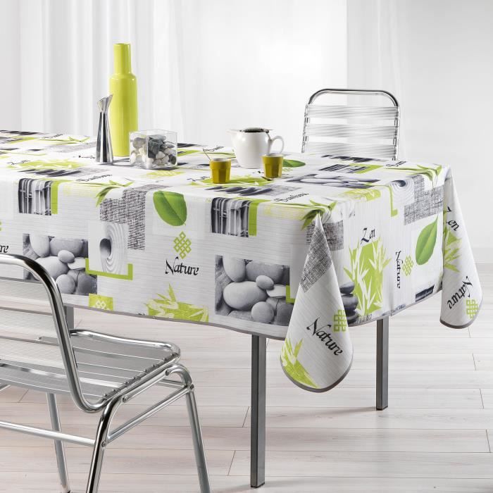 Nappe De Table Anti-tache Vert Avec Toucan | Franse Tafelkleden