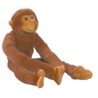 singe peluche long bras