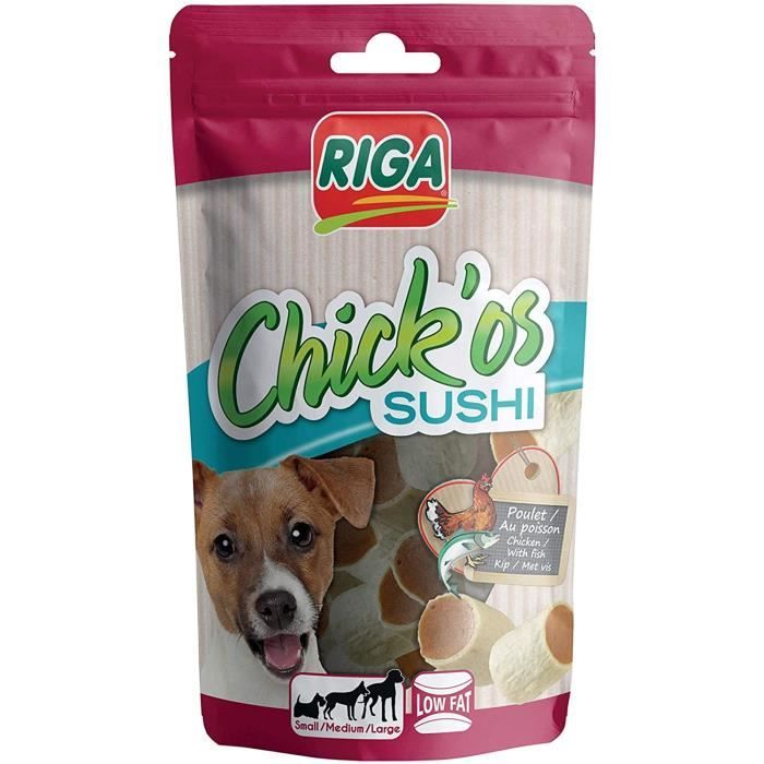 Gateaux Biscuits Et Snacks Pour Chiens Riga 4049 Chick Os Sushi Sachet De 100 G Cdiscount
