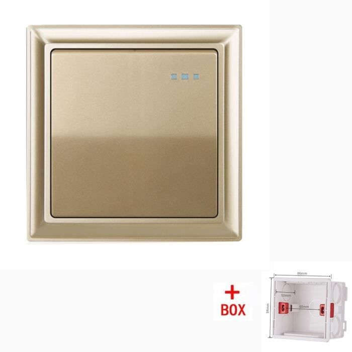 INTERRUPTEUR,2 HDMI 220 250V  Interrupteur Mural à Bascule 3 4 Voies, 1