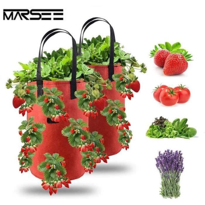 Lot De 2 Sacs De Culture Rectangulaires En Feutre Pour Pot De