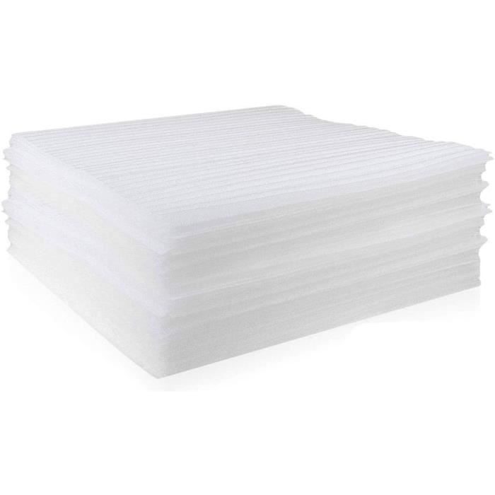 STARVAST 100 Feuilles De Mousse 30x30 Cm – Protection Ultime Pour Déménagement, Verres, Vaisselle Et Objets Fragiles