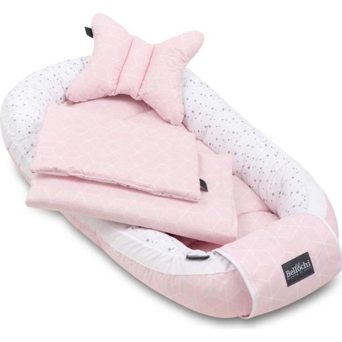 Bellochi Kit Nids Bebe 5 Pieces Reducteur De Lit Bebe Une Couverture De Bebe Cale Tete Bebe Un Oreiller Plat Aurora Cdiscount Puericulture Eveil Bebe