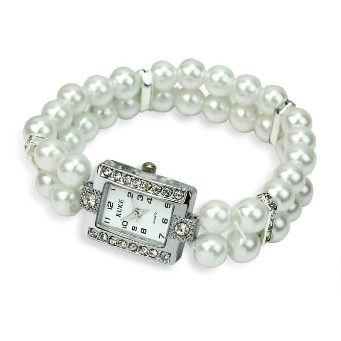 Lot De 8 Bracelets En Strass Empilables - Bracelet De Mariée Scintillant, Extensible - Argenté Et Or - Cadeau Femme