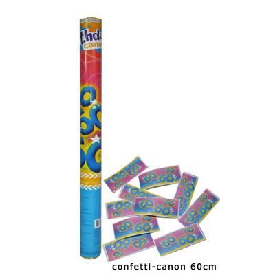 80 Confettis De Table En Papier 60 Ans Feux D'artifice 4 X 2 Cm