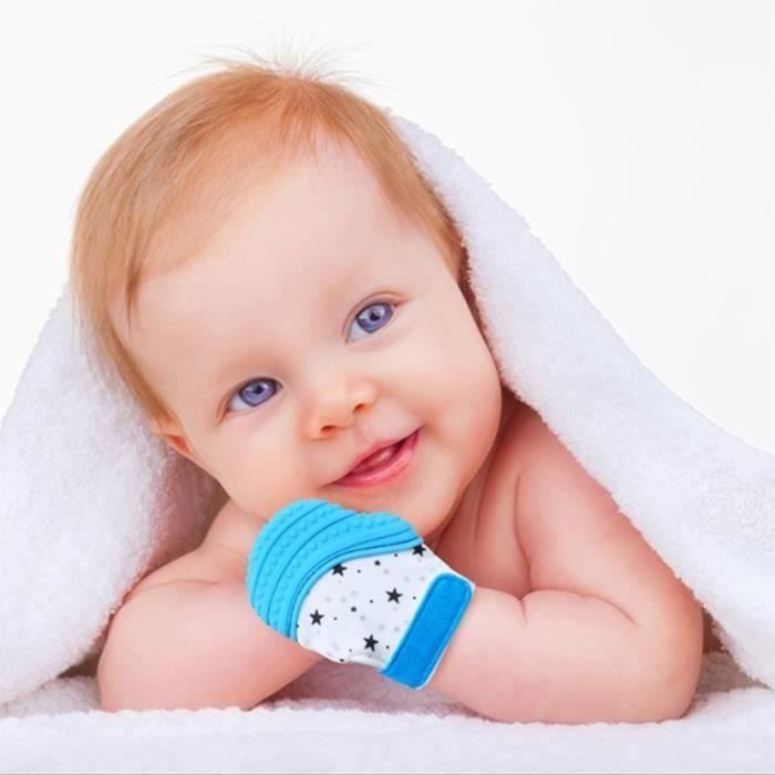 Bébé Enfant Silicone Gant Dentition auto apaisante Dentition Mitaine pour  Bébé Douche BLEU - Cdiscount Puériculture & Eveil bébé