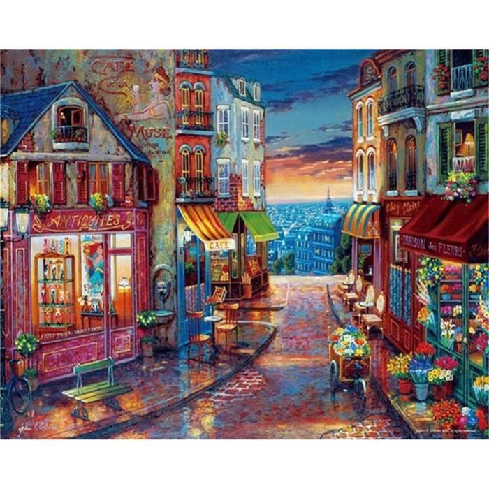 Stadt 5d Diy Diamond Painting Diamant Malerei Set MJ8621