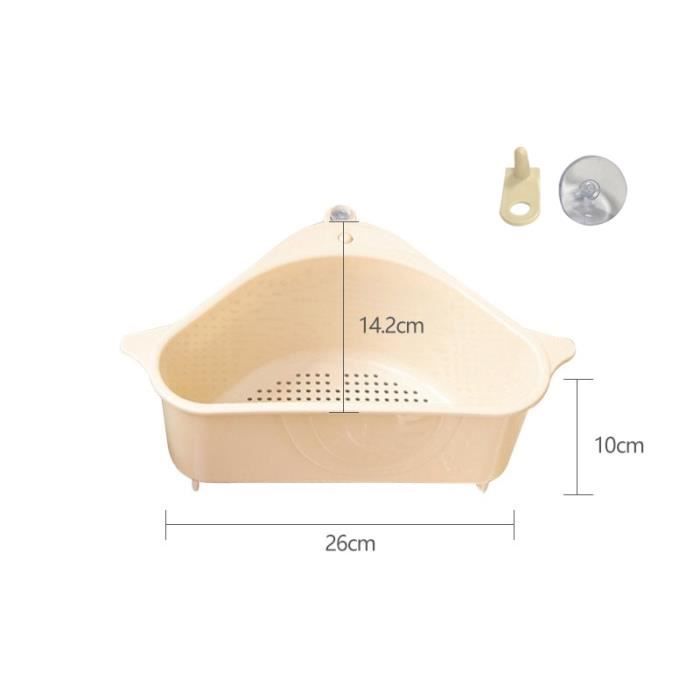 Porte évier Triangle, KECRULV 304 Acier Inoxydable Panier Crépine égouttoirs d'évier