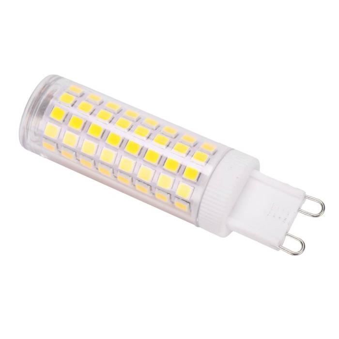 lampe à maïs 10W G9 Ampoule 1000LM 100LED Bi Pin Ampoule LED Maïs Lampe pour Lustre 100-240V (Blanc Froid 6000-6500K)