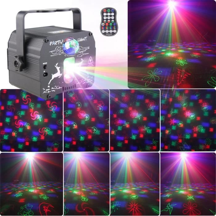 60 Motif Laser Projecteur RGB UV LED USB Ktv Fête Dj Disco