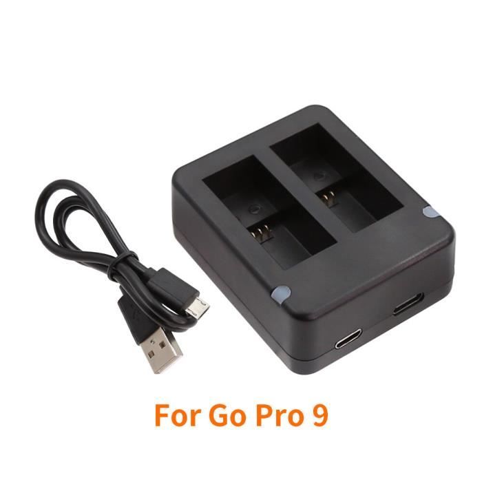 Coque - housse - étui,chargeur de batterie Portable à double Port,pour Go  Pro Hero 9 8 7 6 5 caméra noire avec - for Gopro 5 6 7 - Cdiscount Appareil  Photo