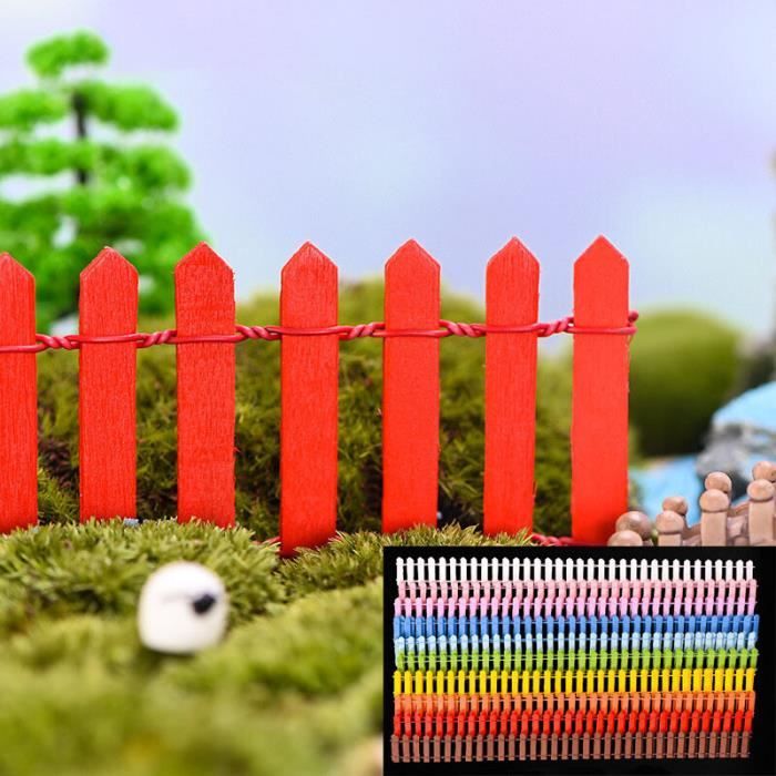 Clôture De Jardin Miniature Clôture En Bois Flexible Miniature