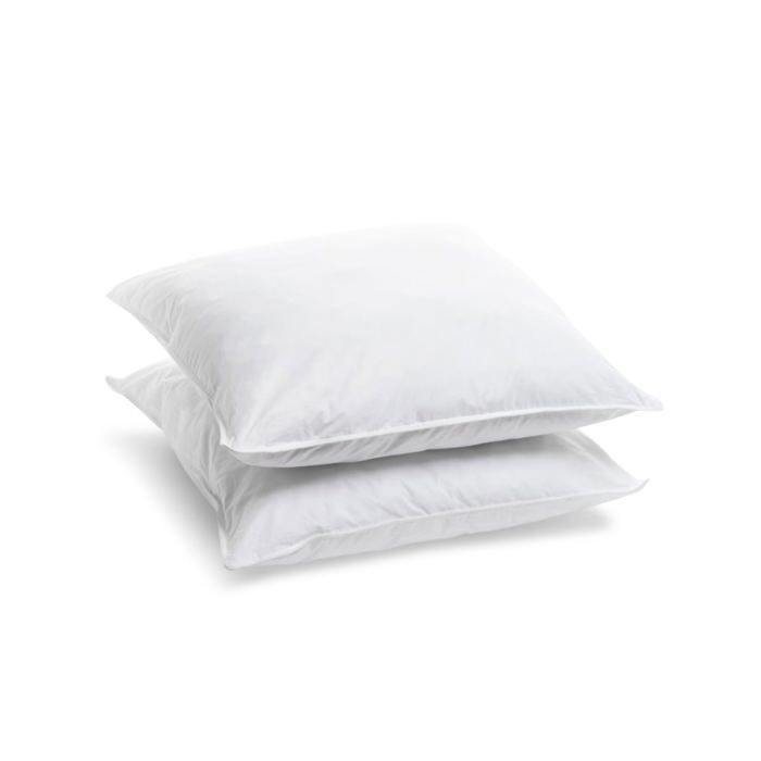 Oreillers Carrés Bleu Câlin Sur Mesure - Lot De 2, 65x65 Cm, Confort Réglable (ferme/moyen/souple), Enveloppe 100% Coton, Blanc