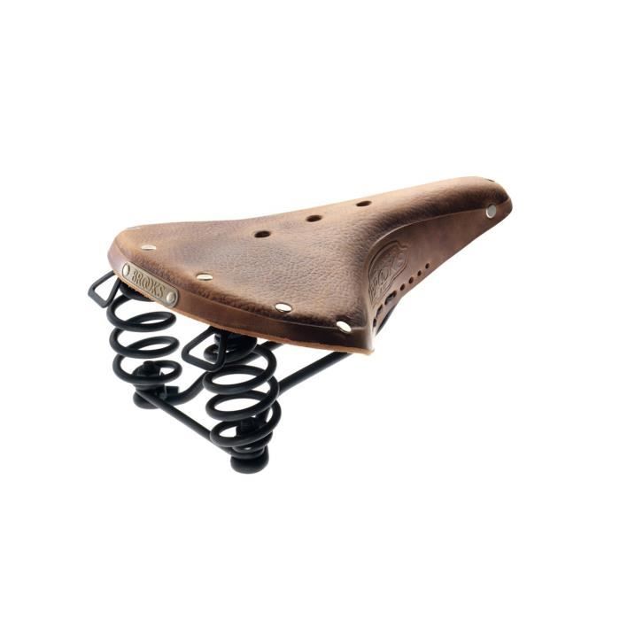 Selle BROOKS B67 aged pour femme - Trekking / City - Cuir - Suspension en ressort en spirale - Marron