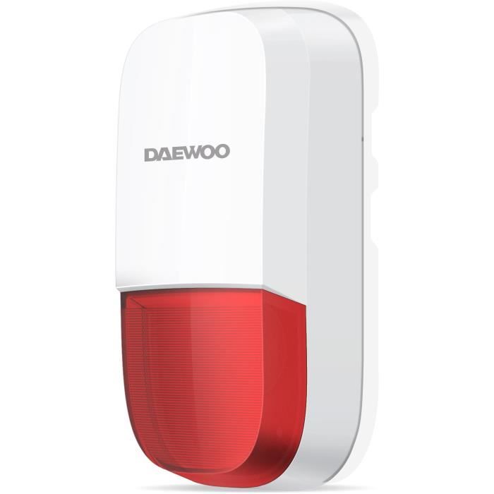Sirène extérieure DAEWOO WOS501 pour système d'alarme SA501 - Portée 100m - Sans fil - 95 dB