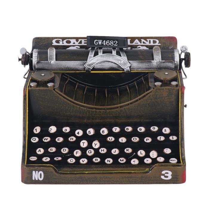 Drfeify Décoration de bureau Vintage - Modèle de machine à écrire