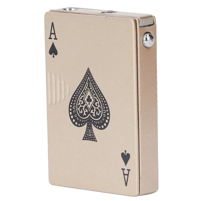 Bague Poker Tournante Pour Hommes - Anneau Carte à Jouer As De Pique Noir, Style Hip Hop Punk