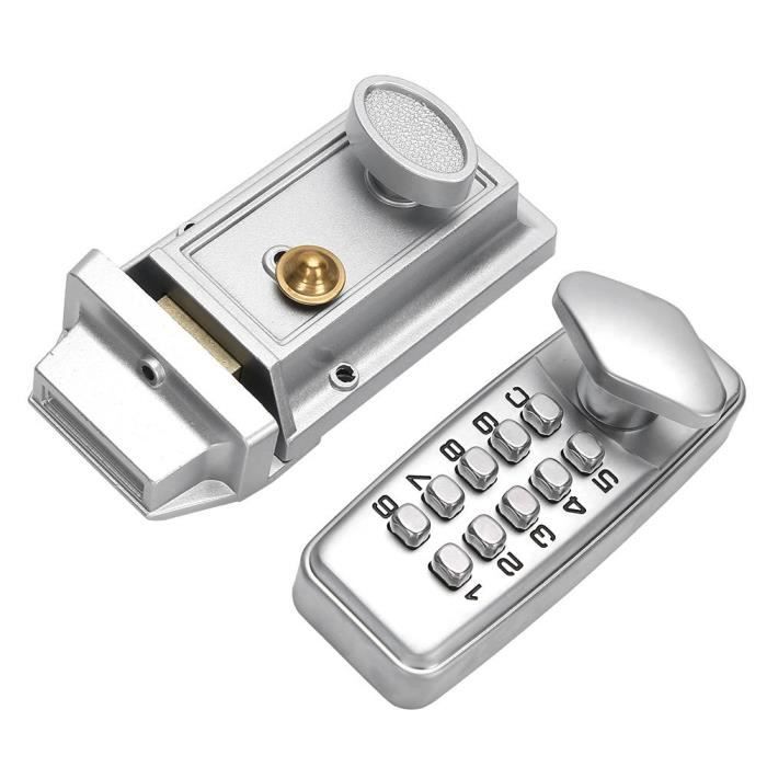 Serrure Électronique Solénoïde Pour Pistolet - Noire Avec 2 Clés De Remplacement