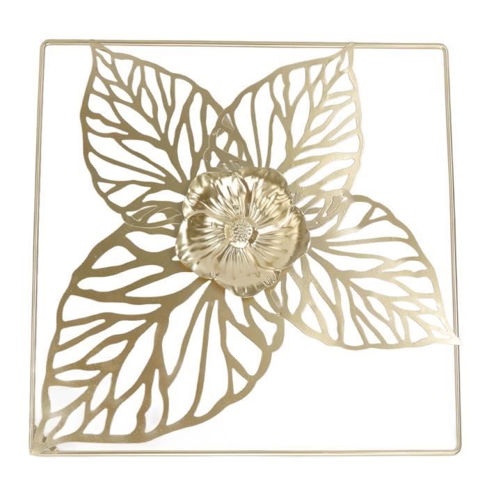 Décoration murale métal fleur 25x61cm