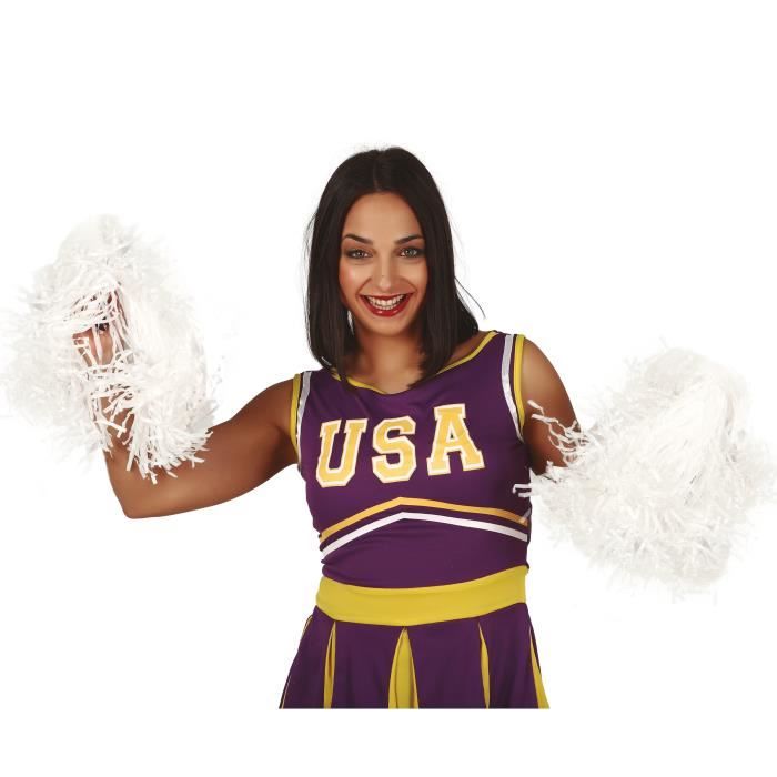 Pompon De Pom Pom Girl, Jaune | Acheter En Ligne Sur Déguisement Buttinette