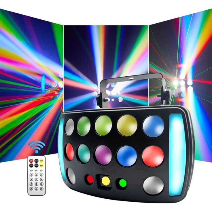 Lampe Disco LED Rabbit Tanaka 8 X 10,25, Effets Lumineux Colorés, Neuve