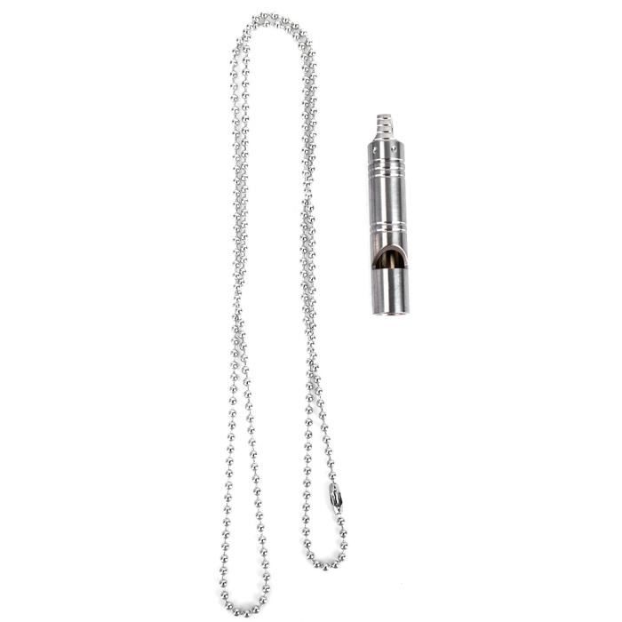 LIRONGXILY Sifflet Survie Tube à Tube Simple sifflet métal Arbitre