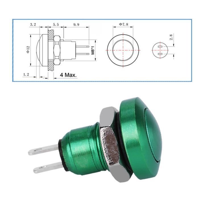 Interrupteur à Bouton-poussoir étanche – Démarrage/arrêt Sans Clé, Pour Moteur Hors-bord Et Yacht – 12V, ABS, Avec 45cm De Fil