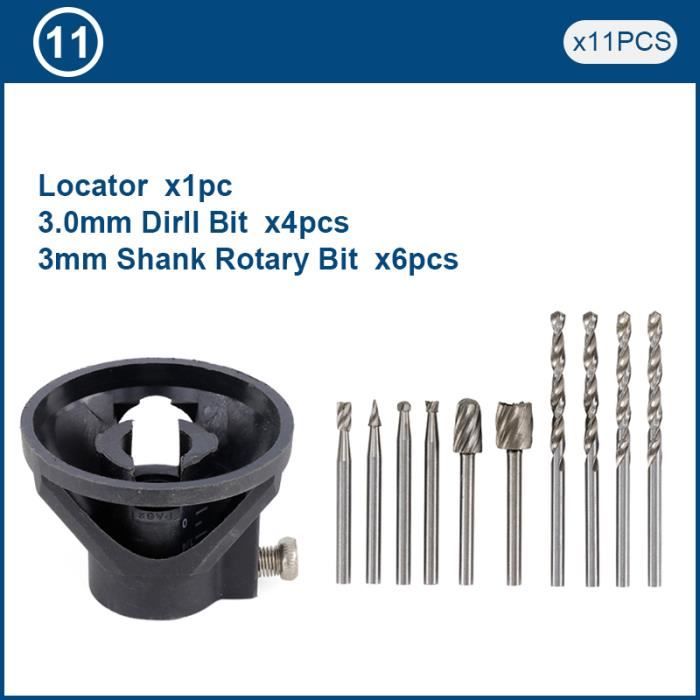 15 Pièces Points Montés Pour Polissage - Tige 2,35 Mm - Tête Cylindrique Caoutchouc Métal - Outil Dremel
