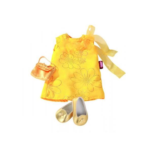 chaussures avec robe jaune