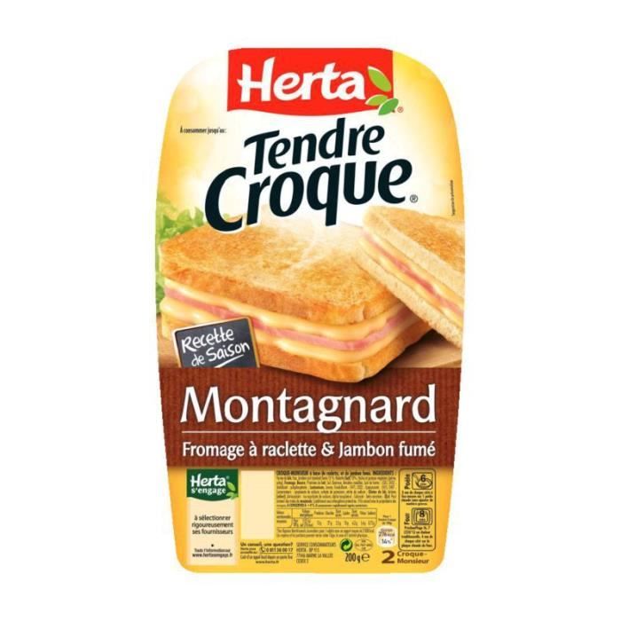 Herta Tendre Croque Montagnard Croque Monsieur Jambon Fume