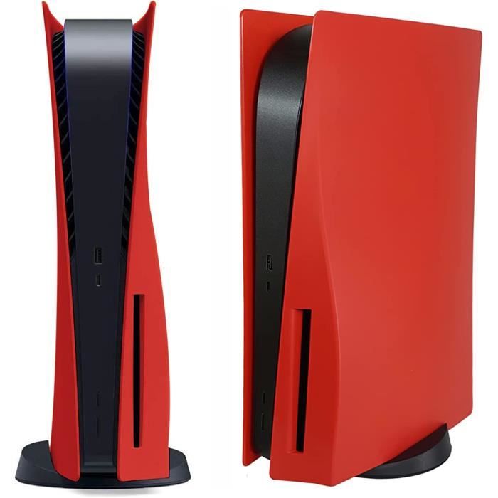 Coque Remplacement Façade Rigide Console PS5 Pour Façades Couverture  Boîtier Disque PlayStation 5 Anti-poussière Anti-rayures Rouge - Cdiscount  Informatique