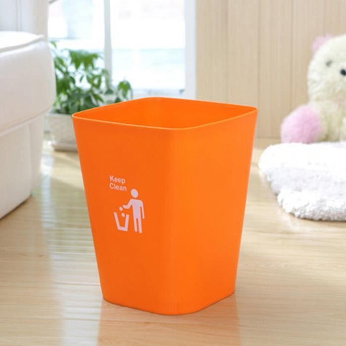 Poubelle Orange 18 litres avec poignée HAN 18190-51 Tri des déchets papier