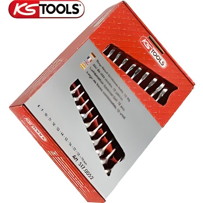 Clé à Fourche KS Tools 12 Mm - Outil Professionnel, Conception Robuste En Queue D'aronde Pour Une Meilleure Prise Et Résistance