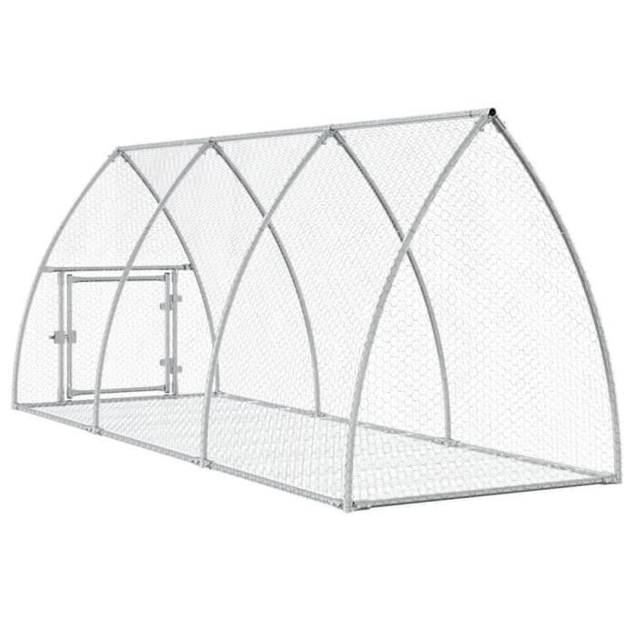 Meilleurs prix pour Cage à lapin - Mothinessto - 300x105x120 cm - Acier galvanisé - Grande espace d'activité