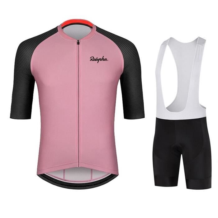 Ensemble Cyclisme Femme Maillot + Cuissard Bavette - Respirant Et Confort Pour Route & VTT !