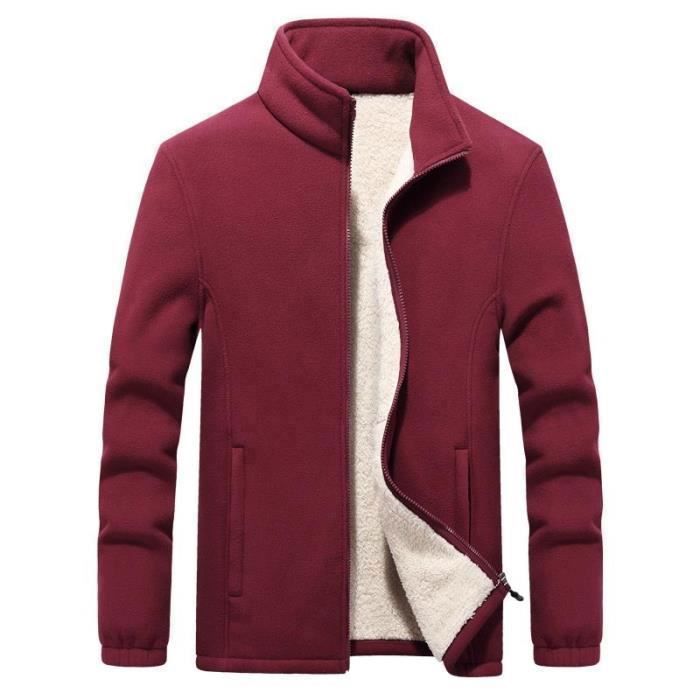Veste Polaire Rouge Vintage Dunlop JDM - Taille M - Fermeture 1/4 Zip - Occasion Très Bon État