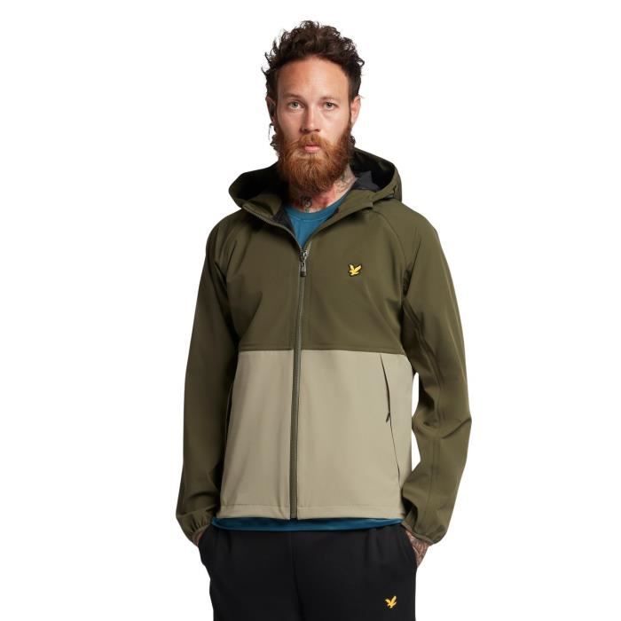 Veste à capuche zippée - Lyle & Scott - Homme - Beige - Poches à bouton-pression Beige - Prêt-à-Porter
