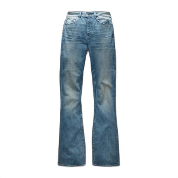 Jeans bootcut femme G-Star 3301 Flare - vintage cool aqua