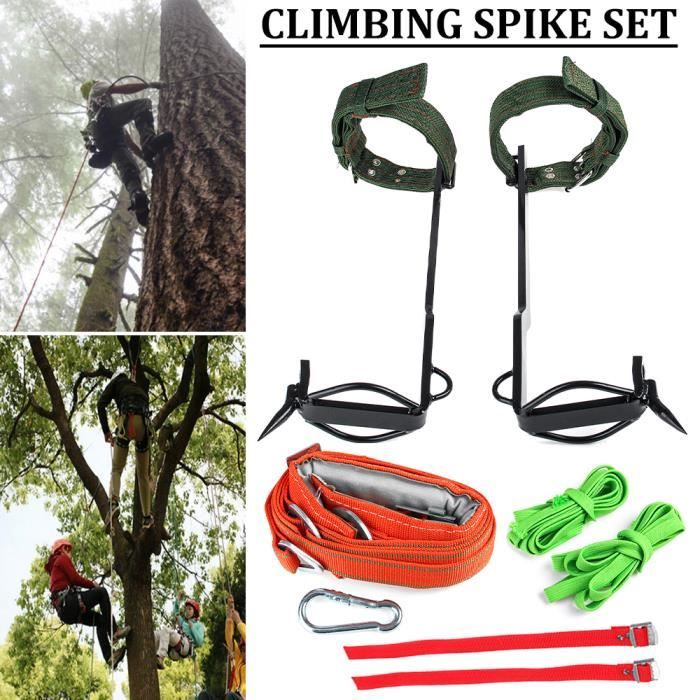 Crampons D'escalade En Acier Inoxydable - Pour Grimper Aux Arbres, Chasse, Cueillette