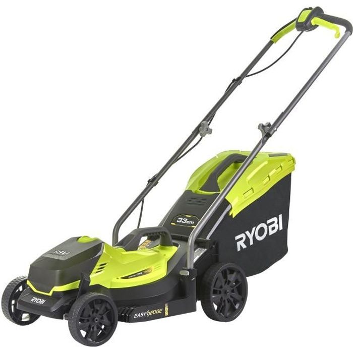 RYOBI - Tondeuse poussée 18V ONE+ - Ø coupe 33 cm - ramassage et mulching - vendue sans batterie ni chargeur - OLM1833B
