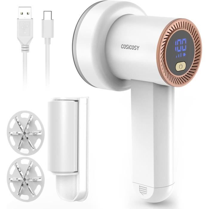 Rasoirs En Tissu Pour Vêtements - Dissolvant De Peluches Rechargeable 2 En 1 | Rasoir À Pull À 3