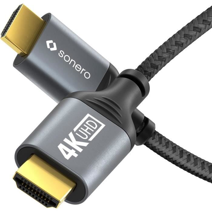 Câble Sonero® 4K HDMI, Prise HDMI Vers Prise HDMI, HDMI 2.0 Câble Sonero® 4K HDMI, Prise HDMI Vers Prise HDMI, HDMI 2.0