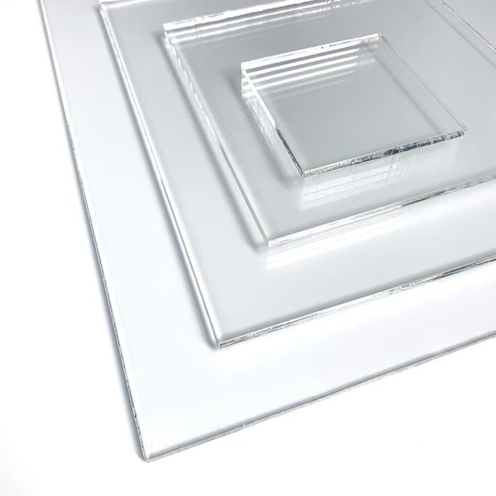 Plaque plexiglass 1,5 mm 30 x 40 cm (300 x 400 mm) - Cdiscount Bricolage