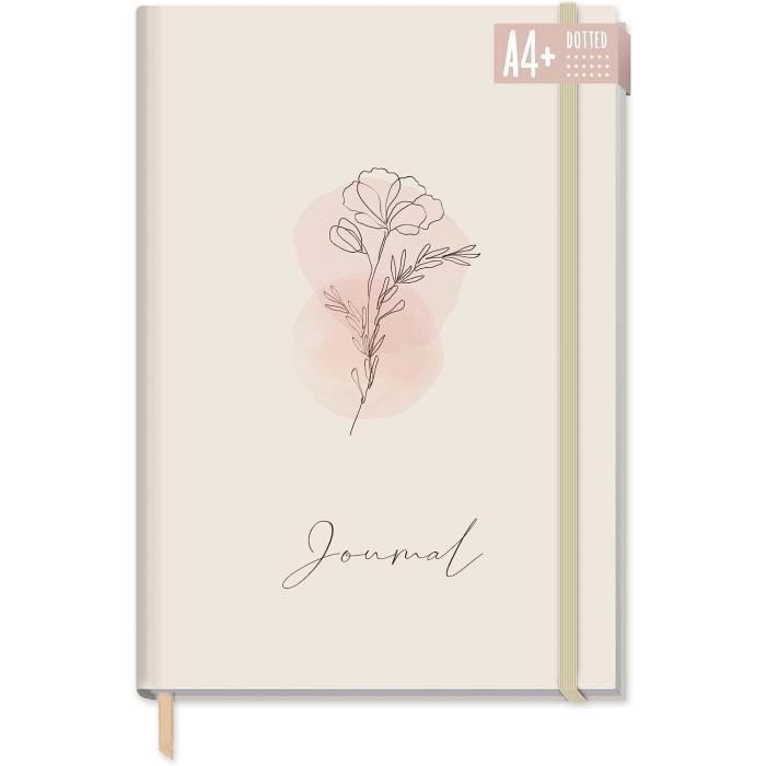 Carnet A5 à Pois Shiny Teal – Journal Intime Bullet Paper&You Avec Élastique, 156 Pages FSC Écologique