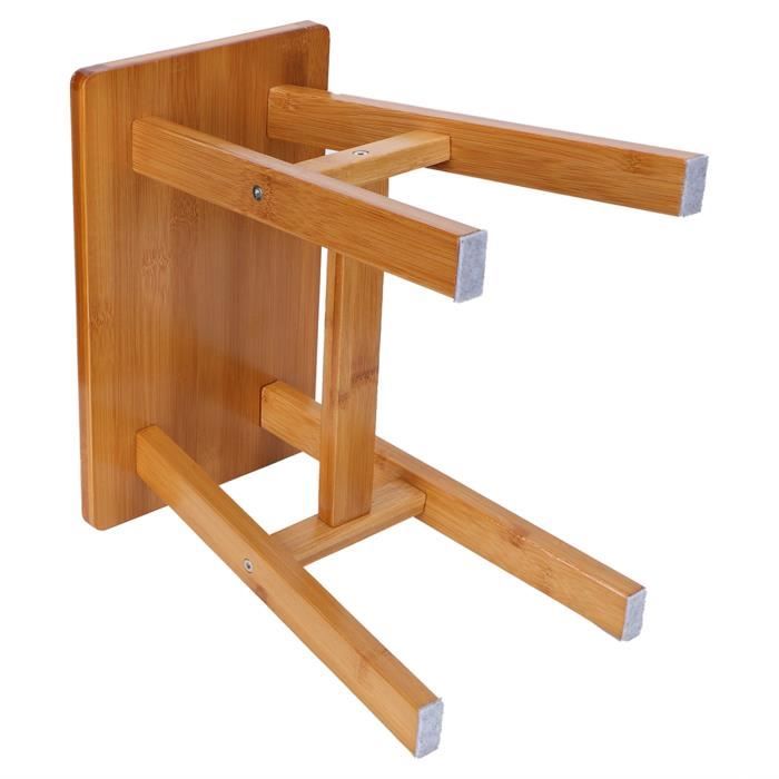 TABOURET,Shape E--Tabouret bas Portable en bambou pour enfants