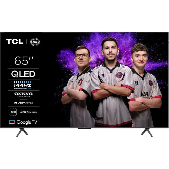 TCL 65P81K TV QLED 65 (164 cm) 4K UHD 3840x2160 Google TV 4xHDMI 2.1 WiFi