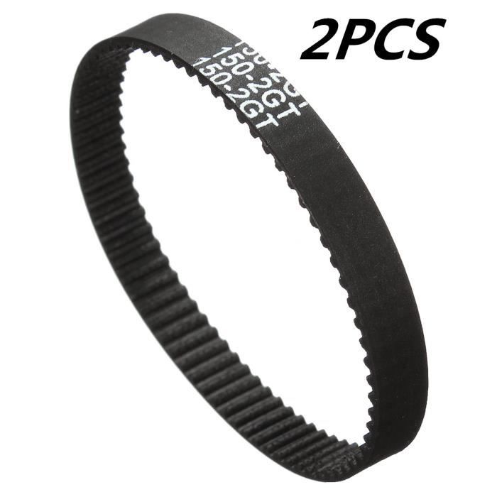 4 Courroies 2GT 300mm - Caoutchouc Renforcé Fibres De Verre, 6mm De Large, Pour Imprimantes 3D Et CNC