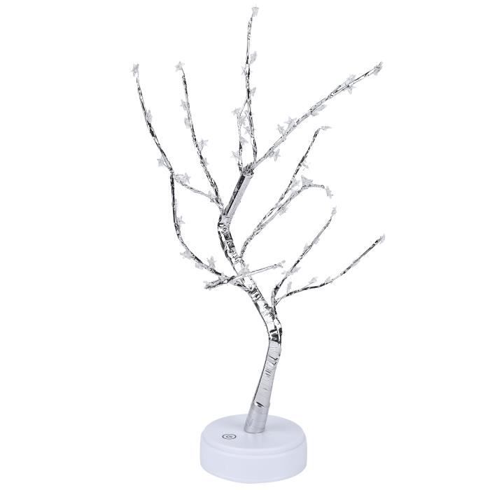 Lampe de Branche d'arbre de chaîne de cuivre étoilé LED à Piles ou